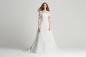 Preview: Brautkleid in A-Linie mit schulterfreiem Ausschnitt mit Manschetten Carmen Ivory