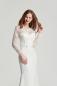 Preview: Langärmeliges Kleid in Fit und Flair aus Spitze mit  U-Bootausschnitt Ivory