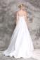 Preview: A-Linien-Kleid mit plissiertem geradem Ausschnitt aus Organza Ivory Gr.36-58