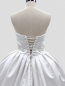 Preview: Trägerloses Prinzessinnen-Brautkleid mit Drapierung und Rückenschnürung