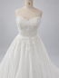 Preview: Curvy-Prinzessinnen-Brautkleid mit Glitzertüll und Spitzenärmeln bis Gr.56