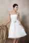 Preview: Brautkleid Standesamt bestickt  mit / ohne Schnürung