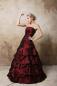 Preview: Brautkleid mit Korsage & weitem Rock Duchesse weiß I Ivory I Bordeaux I Schwarz I Grün