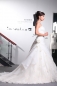 Preview: %SALE% Einzelstück Organza A-Linien-Kleid mit plissiertem Herz Ausschnitt Brautkleid Fortuna Gr.44