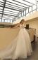 Preview: Brautkleid mit 3D Blätter Spitze 53001