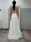 Preview: A-Linien-Brautkleid aus Chiffon mit perlenbesetztem Oberteil ivory/Haut