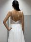 Preview: A-Linien-Brautkleid aus Chiffon mit perlenbesetztem Oberteil ivory