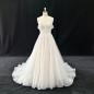 Preview: Brautkleid mit 3D Blätter Spitze 53004