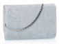 Preview: Dafina -Silver Metallic Clutch Bag