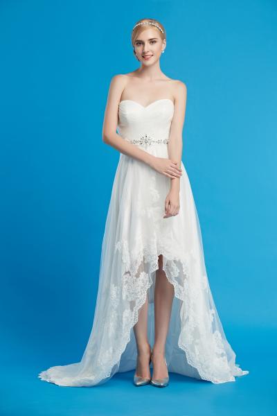 Vokuhila Kleid | Vorne kurz hinten lang mit Spitze