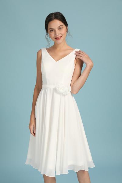 Kurzes Brautkleid mit Schleifer Juna