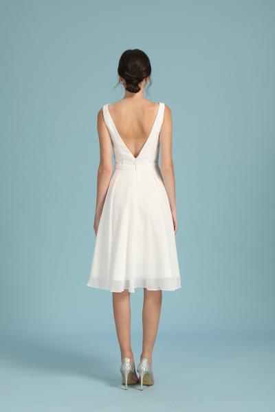 Kurzes Brautkleid mit Schleifer Juna