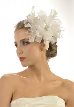 NEU Haargesteck mit Netz u. Feder 2606-232
