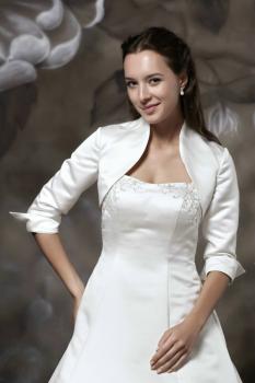 Bolero,Brautjacke aus Satin