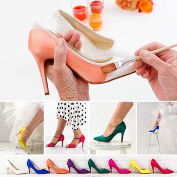 Elsa Coloured Shoes Färbeservice für ein Paar Brautschuhe