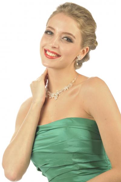Brautschmuck Kette/Ohrringe DL-G0557