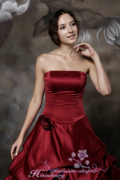 Farbiges Ballkleid Brautkleid Durchesse trägerlos