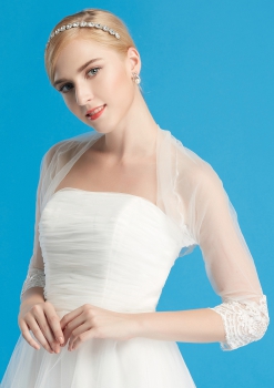 Bolero,Brautjacke aus Tüll 02