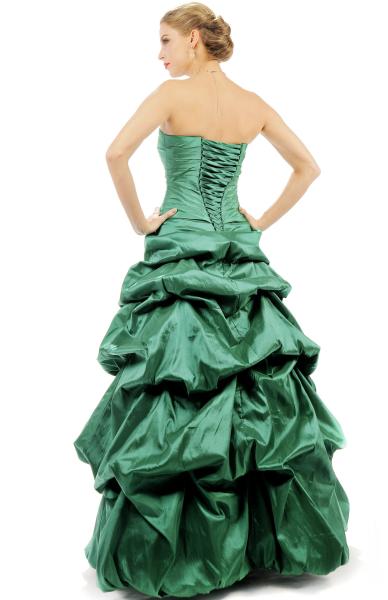 Brautkleid mit Korsage & weitem Rock Duchesse weiß I Ivory I Bordeaux I Schwarz I Grün