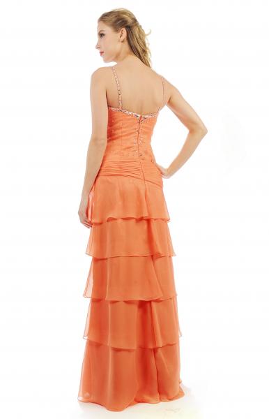 Abendkleid WD14127 gelb / orange