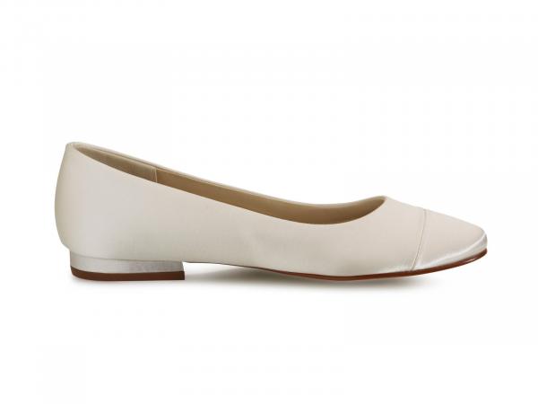 Rainbow Club Brautschuh "Bess"Ivory Satin Größe 37,5