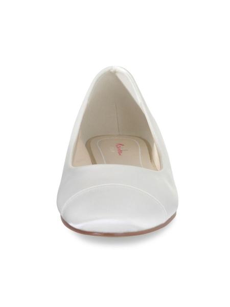 Rainbow Club Brautschuh "Bess"Ivory Satin Größe 37,5