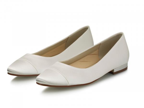 Rainbow Club Brautschuh "Bess"Ivory Satin Größe 37,5