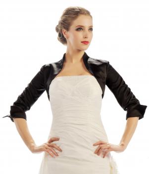Bolero,Brautjacke aus Satin