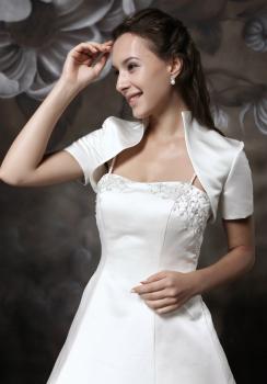 Bolero,Brautjacke aus Satin