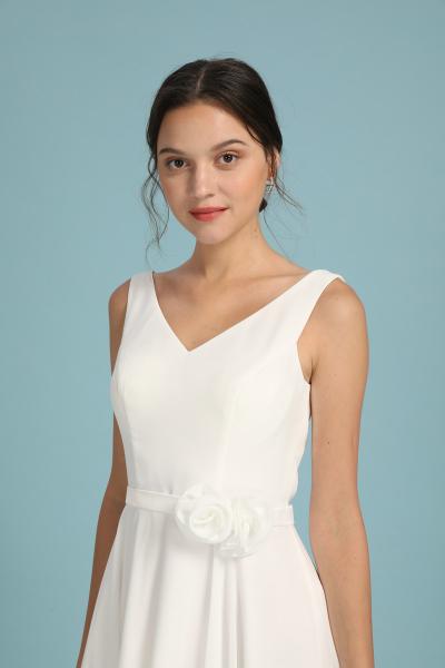 Kurzes Brautkleid mit Schleifer Juna