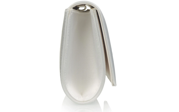 Rainbow Club Dafina - Ivory Satin Clutch Bag