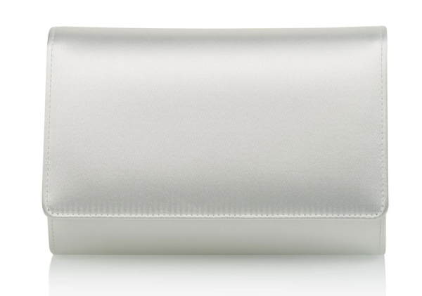 Rainbow Club Dafina - Ivory Satin Clutch Bag