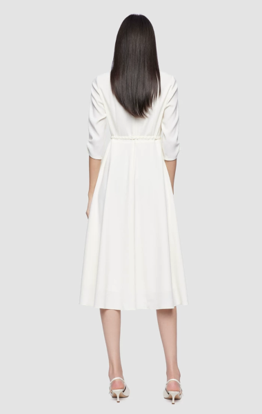 Kurzes Brautkleid mit 3/4 Ärmeln Ella