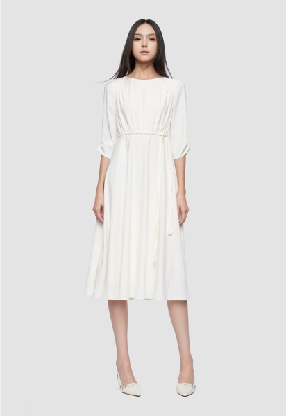 Kurzes Brautkleid mit 3/4 Ärmeln Ella