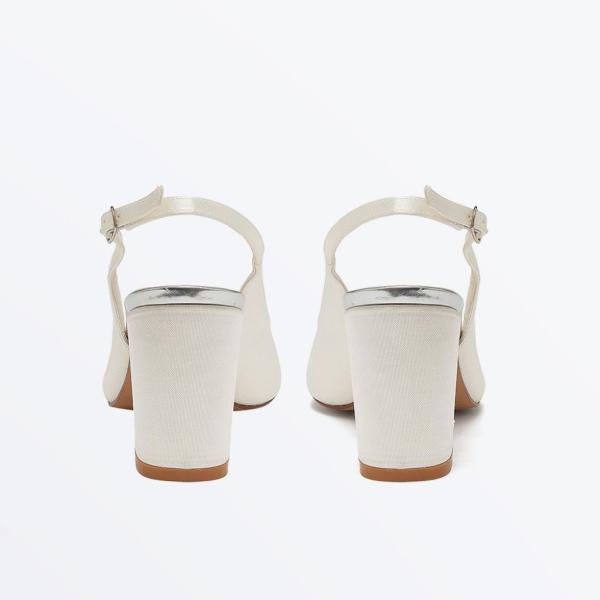 Rainbow Faith Ivory Satin